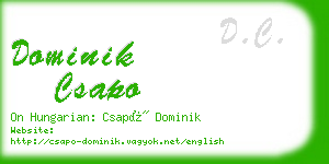 dominik csapo business card